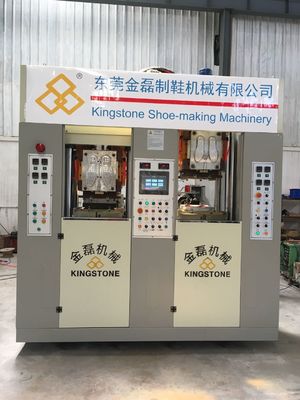 Energy - Saving Four Stations Safety Shoe Sole Making Machine With Servo Motor