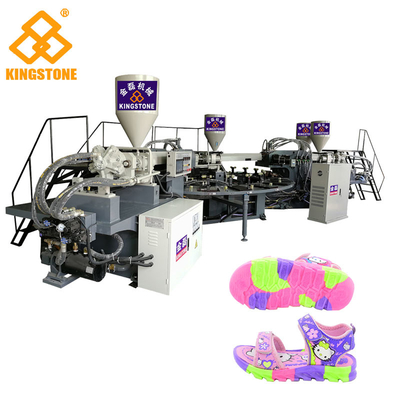 Rotary PVC Injection TPR Sole Making Machines For Women / Men Sports Shoes