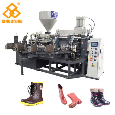 PVC Short Gum Boots Injection Machine , Automatic Safety Shoe Making Machine 