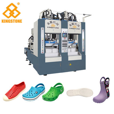Rain Boots Plastic Chappal Making Machine , Vertical Shoe Sole Mould Making Machine
