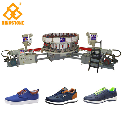 Single / Double Color Soles PVC Shoes Making Machine For Sneaker Outsoles Winter Shoes