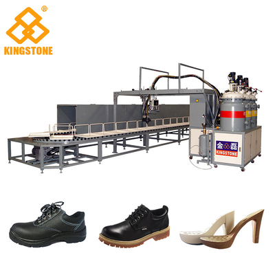PU Footwear Pouring Foam Polyurethane Injection Machine 300-400 Pairs Per Hour