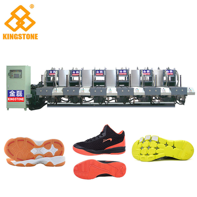 Semi Automatic One Color Rubber Sole Making Machine For High Grade Leather Shoes