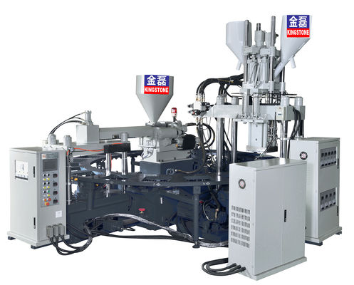 Three Colors Pvc Air Blowing Injection Machine , Jelly Shoes Sandals Making Machine 