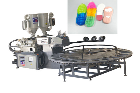 Automatic Single / Double Color Shoe Sole Making Machine Two Density
