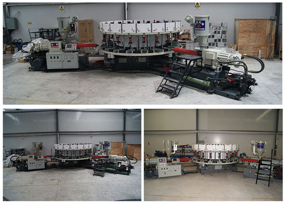 16 Station DIP Injection Canvas /Sports Shoes Making Machine 