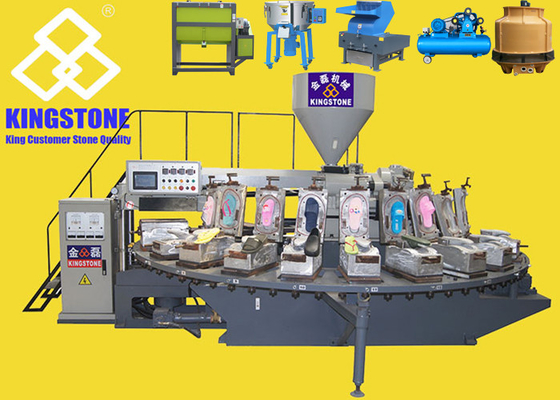 Air Blowing Shoes Injection Machine Rubber Chappal Making Machine