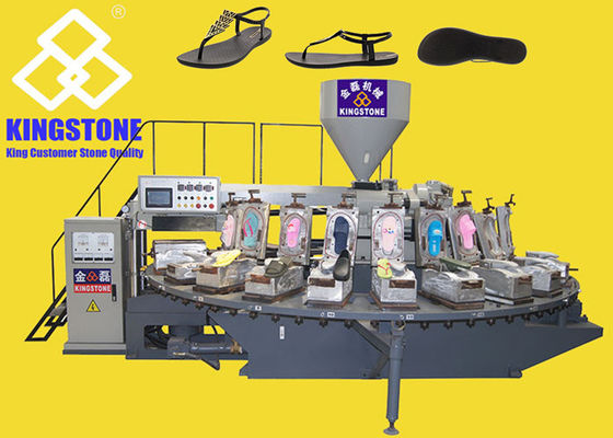 Rotary Air Blow Injection Moulding Machine For Rubber Slipper