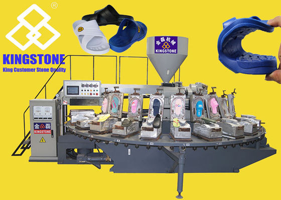 130 Pairs/Hour PVC Slipper Rotary Table Injection Molding Machine