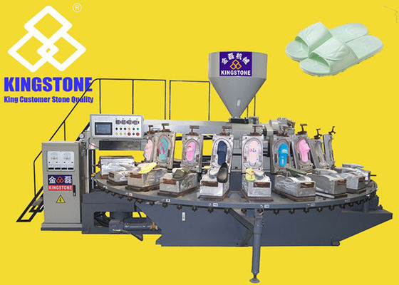 Rotary Table Single Color PVC Air Blowing Injection Machine