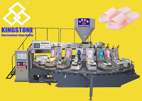 Rotary Plastic Footwear Making Machine For Slipper Making
