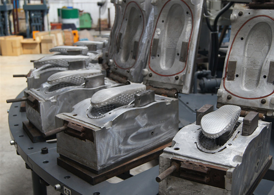 180 Pairs/Hour PCU TPR Plastic Shoes Injection Molding Machine