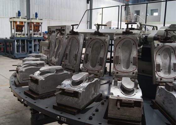 Automatic Rotary Table Shoe Making Production Line With Color Mixer