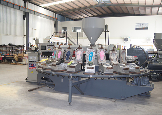 Rotary Table Air Blow Rubber Slippers Making Machine
