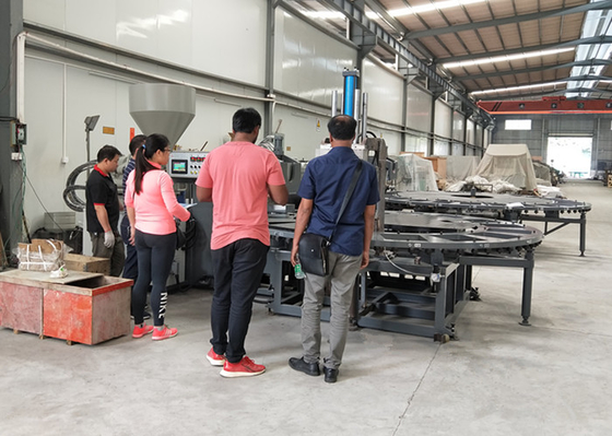 Plastic Slipper Making Machine Air Blow System Rotary Type Machine