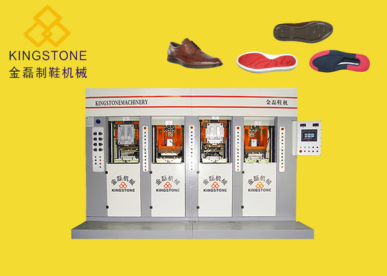 Italy Style 1 / 2 Color Shoe Sole Making Machine With 220 TON Clamping Force