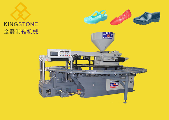 Plastic Rotary Making Machine For PVC Shoes / Sandals Easy Operation