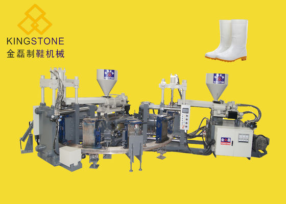 Thermoplastic Gumboots Injection Moulding Machine Double Colour