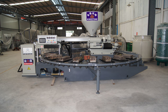 Rotary Lesiure / PVC Shoe Sole Mould Making Machine With 12 16 20 24 Stations