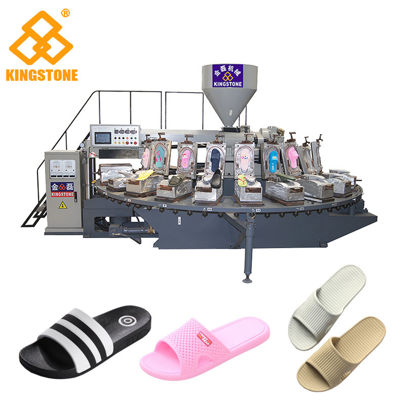 PVC  flip flop slipper making Machine , Shoe Sole Mould Making Machine With 12/16/20/24/30 Stations